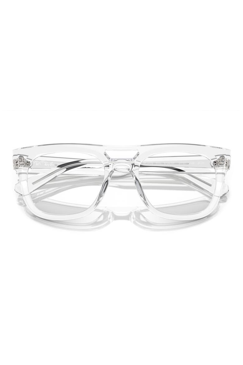 Phil 54mm Square Optical Glasses, Alternate, color, TRANSPARENT