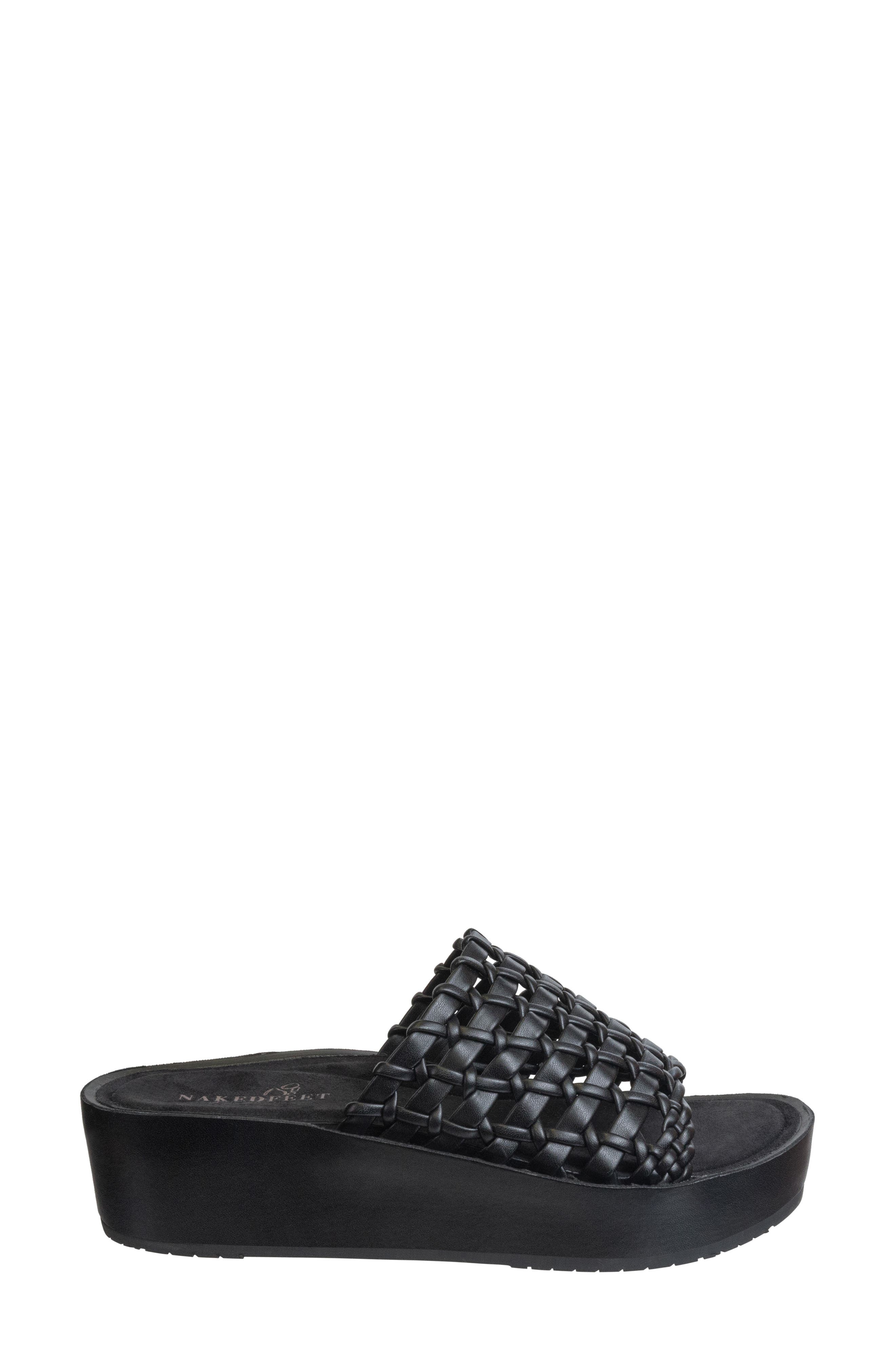 Naked Feet Cyprus Platform Sandal, Alternate, color, 
