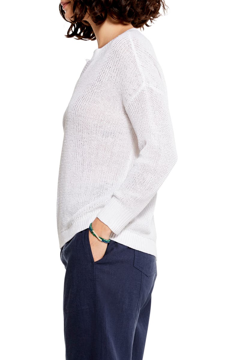 NIC+ZOE Summer Split Neck Sweater, Alternate, color,