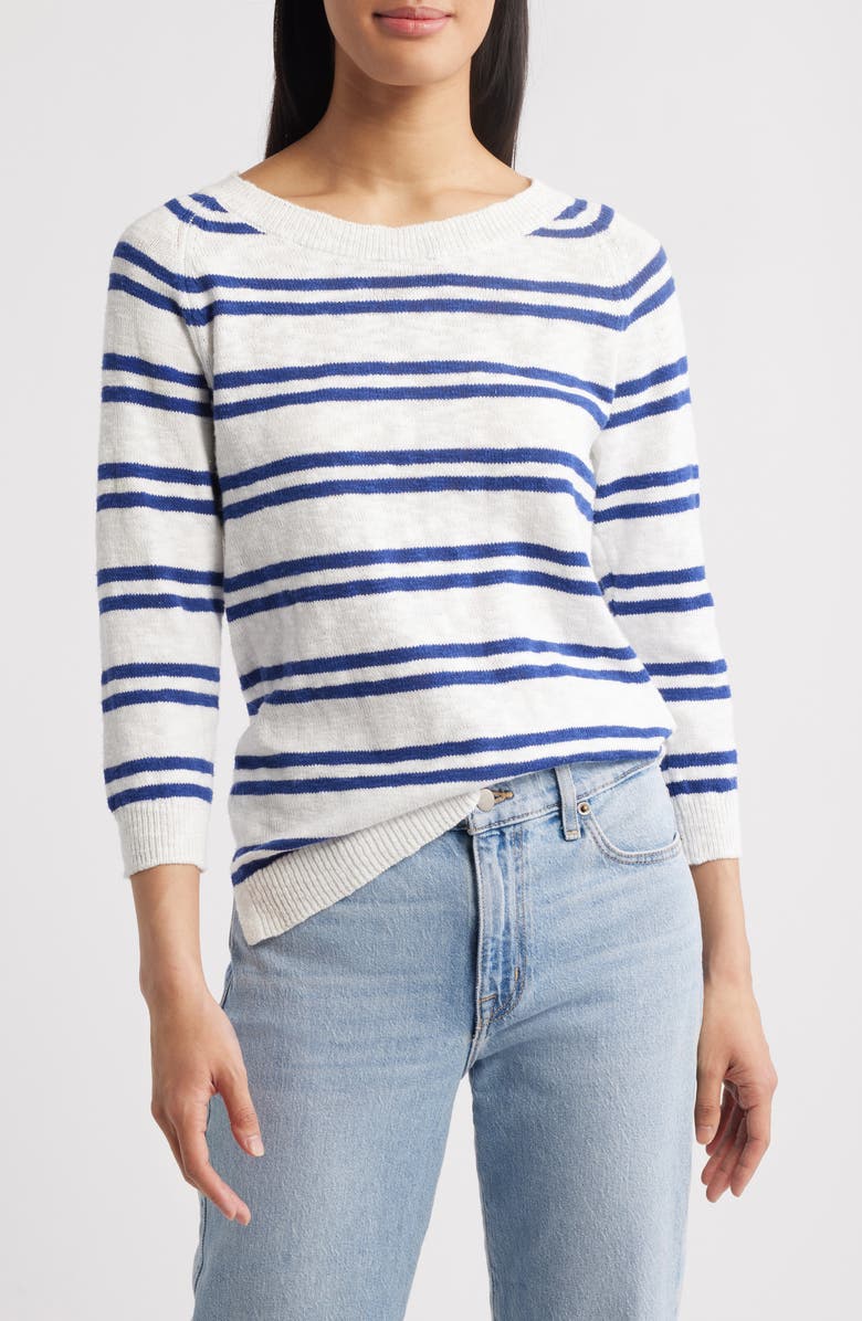 Hatley Stripe Crewneck Sweater, Main, color, 