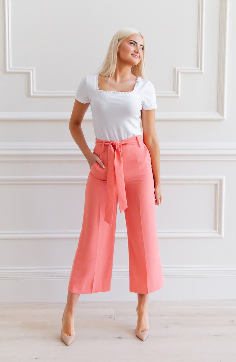 Rachel Parcell Square Neck T-Shirt, Alternate, color, 