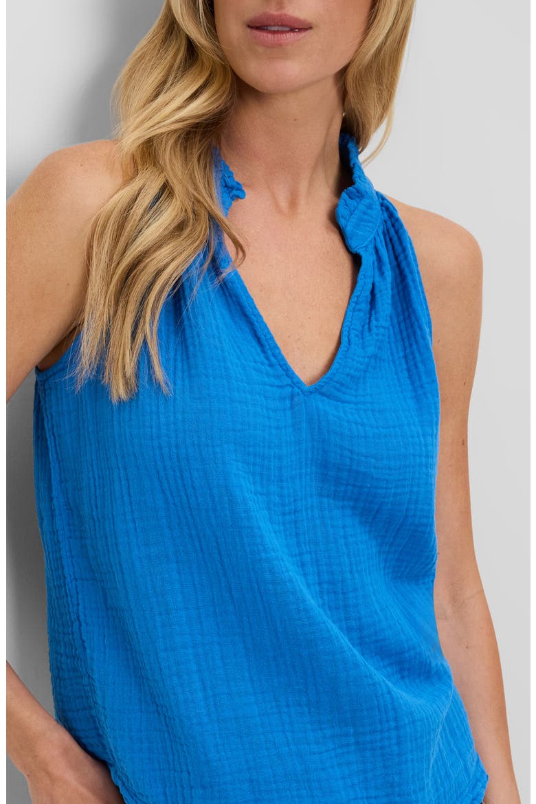 Viola Split Neck Tank, Alternate, color, PACIFIC