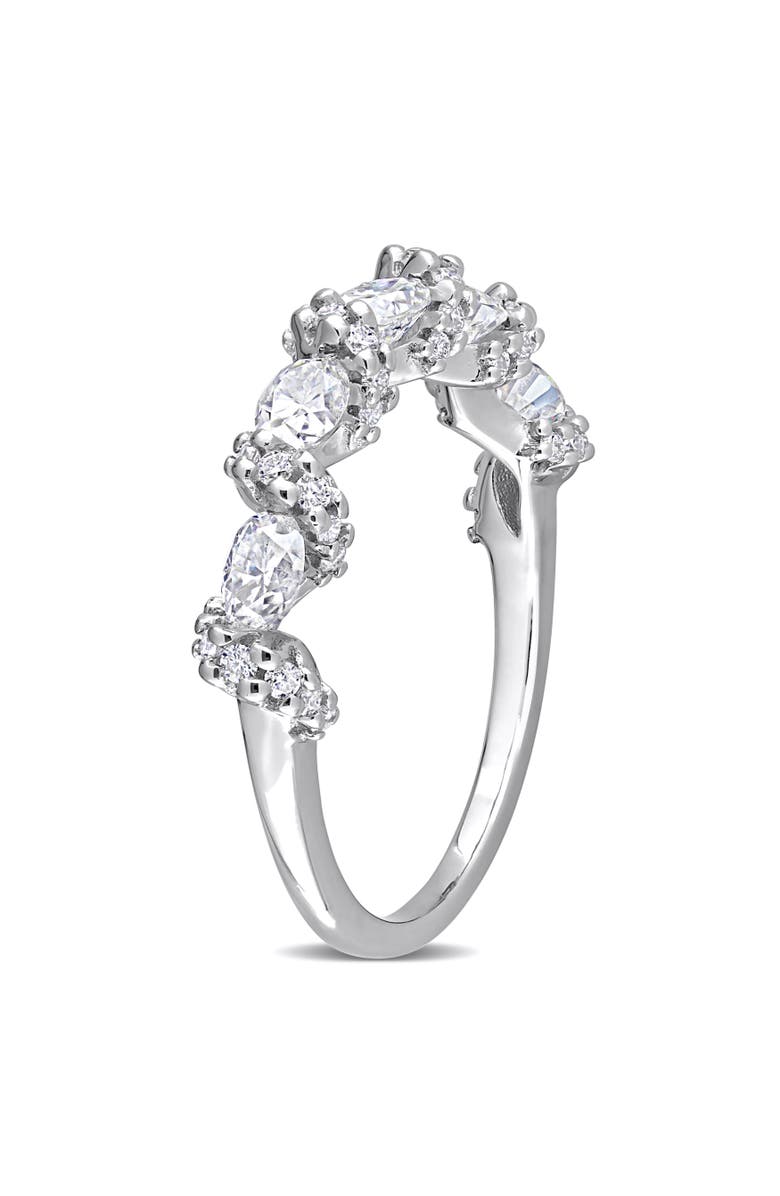 Julianna B. Moissanite Oval Swirl Anniversary Ring, Alternate, color, 