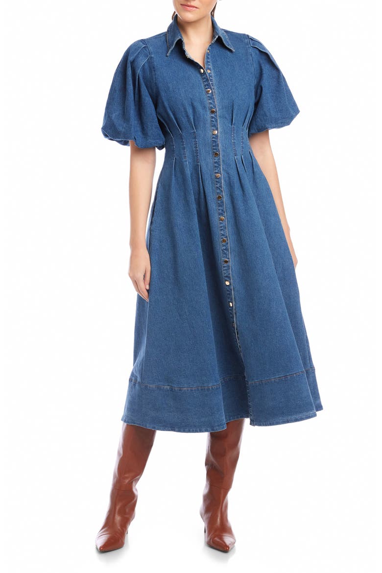 Esme Denim Shirtdress, Main, color, DENIM