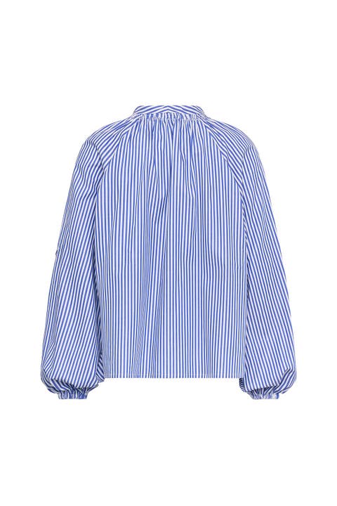 Striped Blouse With Patches