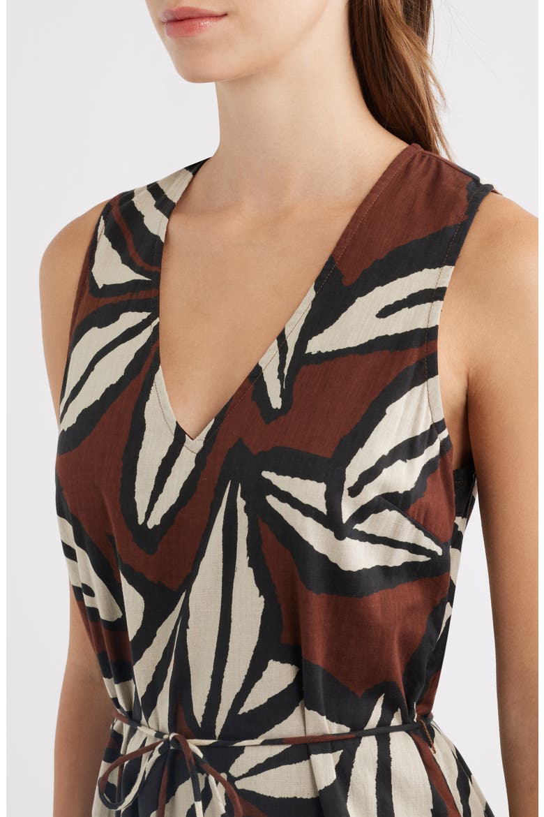 Maeve Midi Dress, Alternate, color, COCOA FLORAL