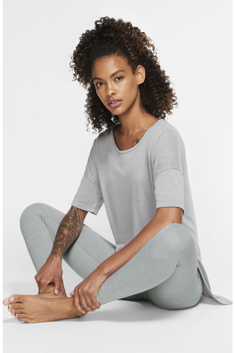 Yoga Luxe 7/8 Tights, Alternate, color, PARTICLE GREY/ PLATINUM TINT