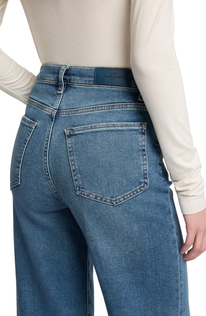 7 For All Mankind Jo Ultra High Waist Wide Leg Jeans, Alternate, color, Sea Level