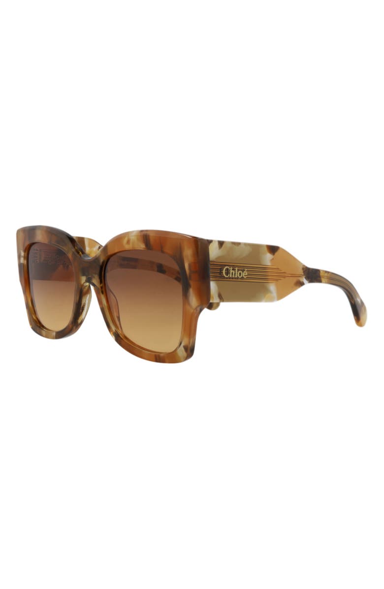 Chloé 55mm Square Sunglasses, Alternate, color,