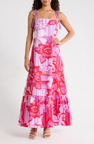 SUGARLIPS Barba Tropical Veth Shift Maxi Dress