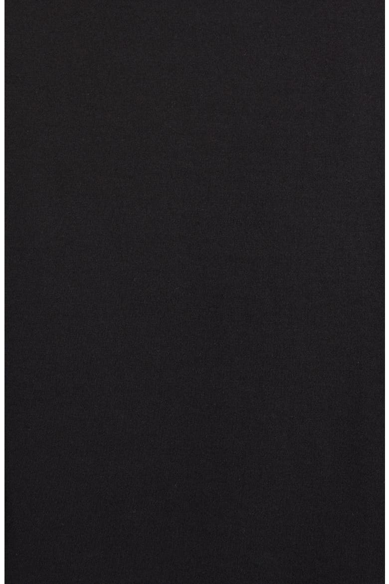 4G Tulle Sleeve Cotton T-Shirt, Alternate, color, BLACK