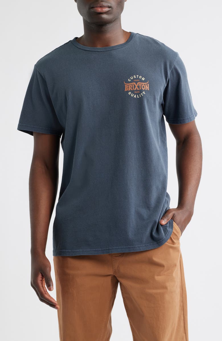 Brixton Gibson Graphic T-Shirt, Main, color, 