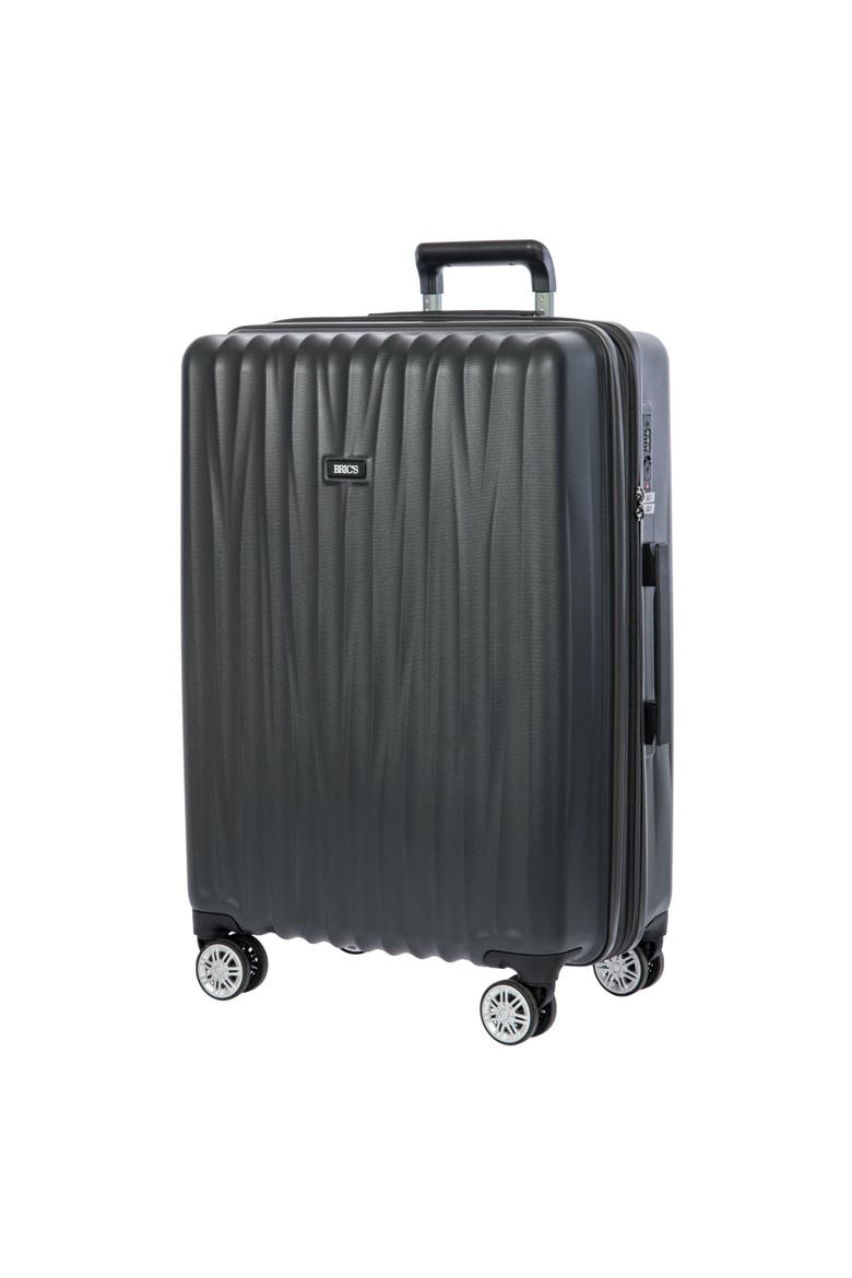 Cervia Hardside Expandable 27" Medium Checked Spinner Luggage, Main, color, Dark Grey