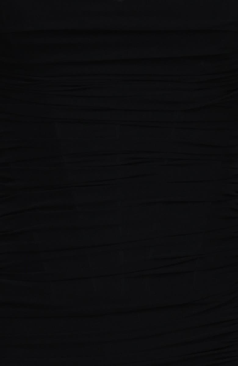 HOUSE OF CB Lini Mesh Gown, Alternate, color, Black