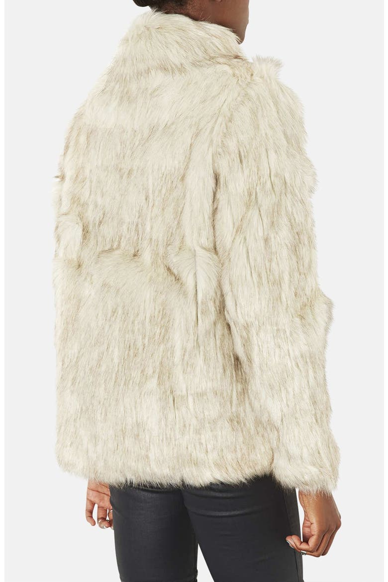 'Margot' Faux Fur Coat, Alternate, color, CREAM
