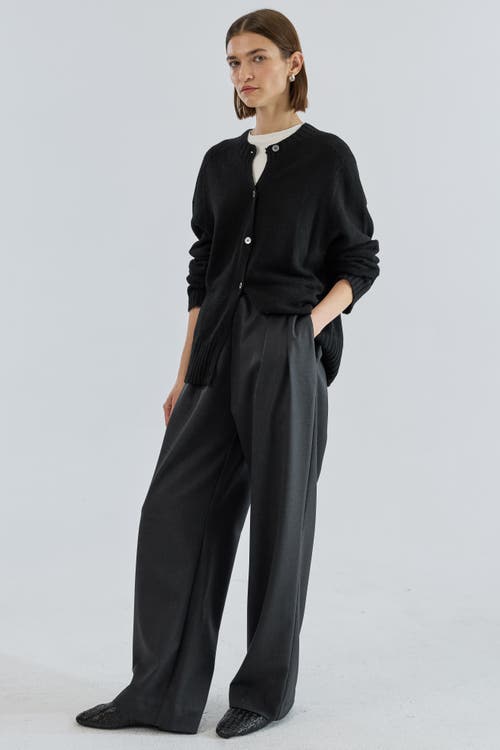 Almina Concept Knit Cardigan In Black