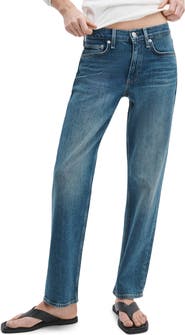 rag & bone Harlow Low Rise Ankle Straight Leg Jeans