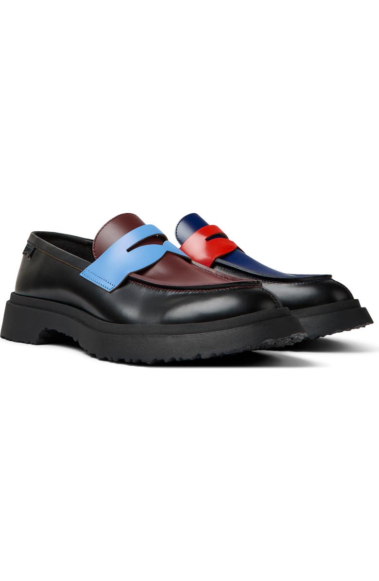 Camper Walden Patent Leather Penny Loafer, Main, color,