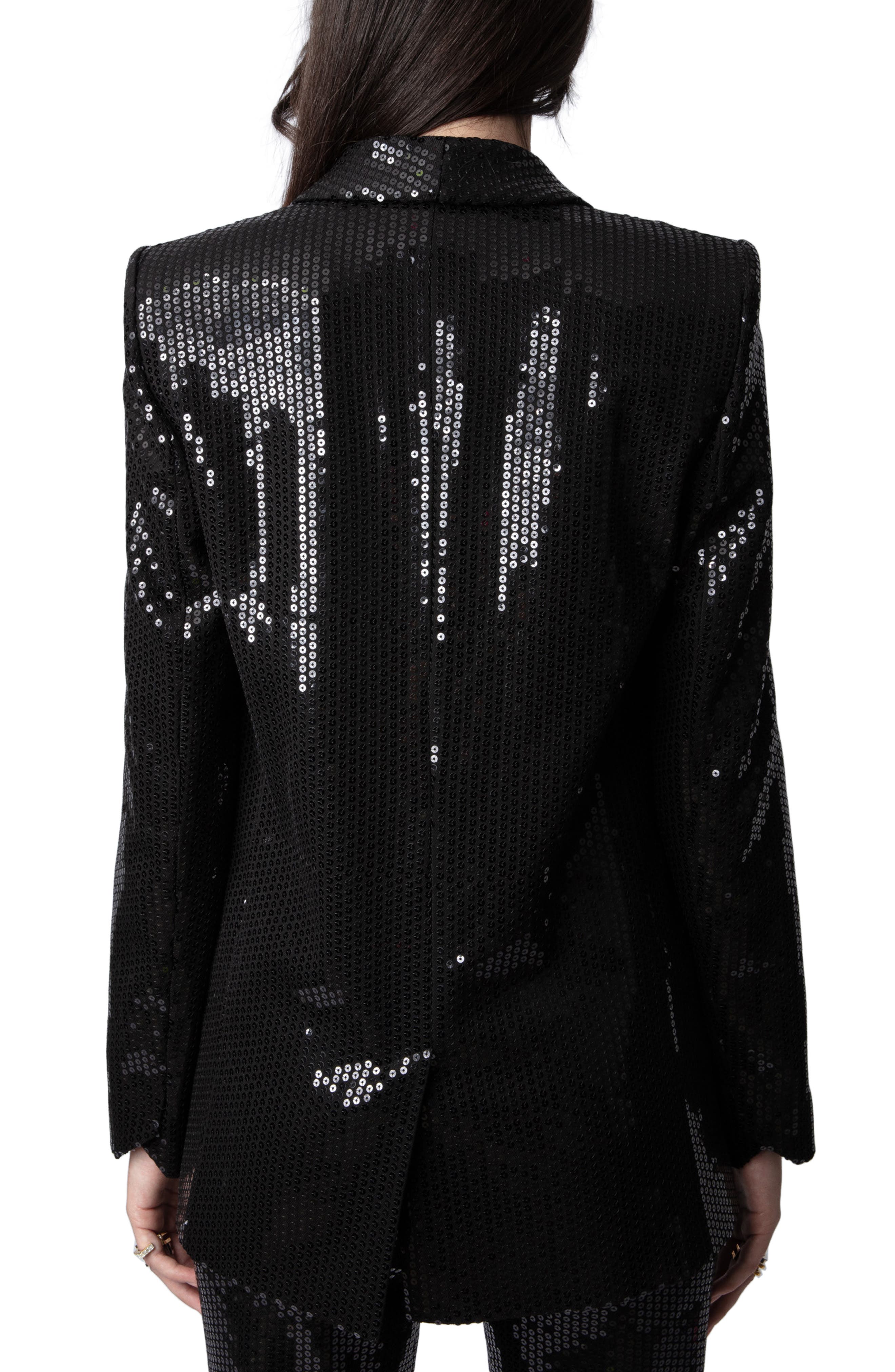 Vive Sequin Tuxedo Blazer - image 2
