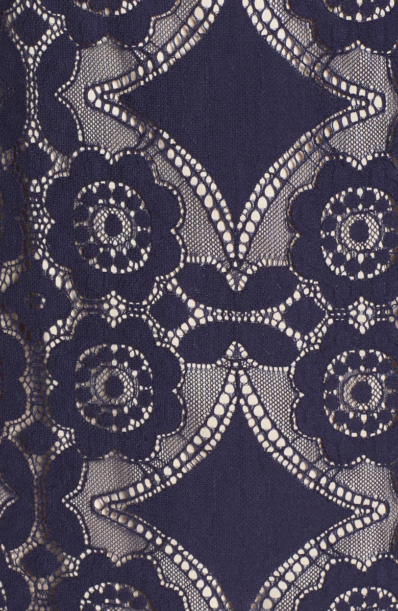 Eliza J Lace A-Line Dress, Alternate, color, 