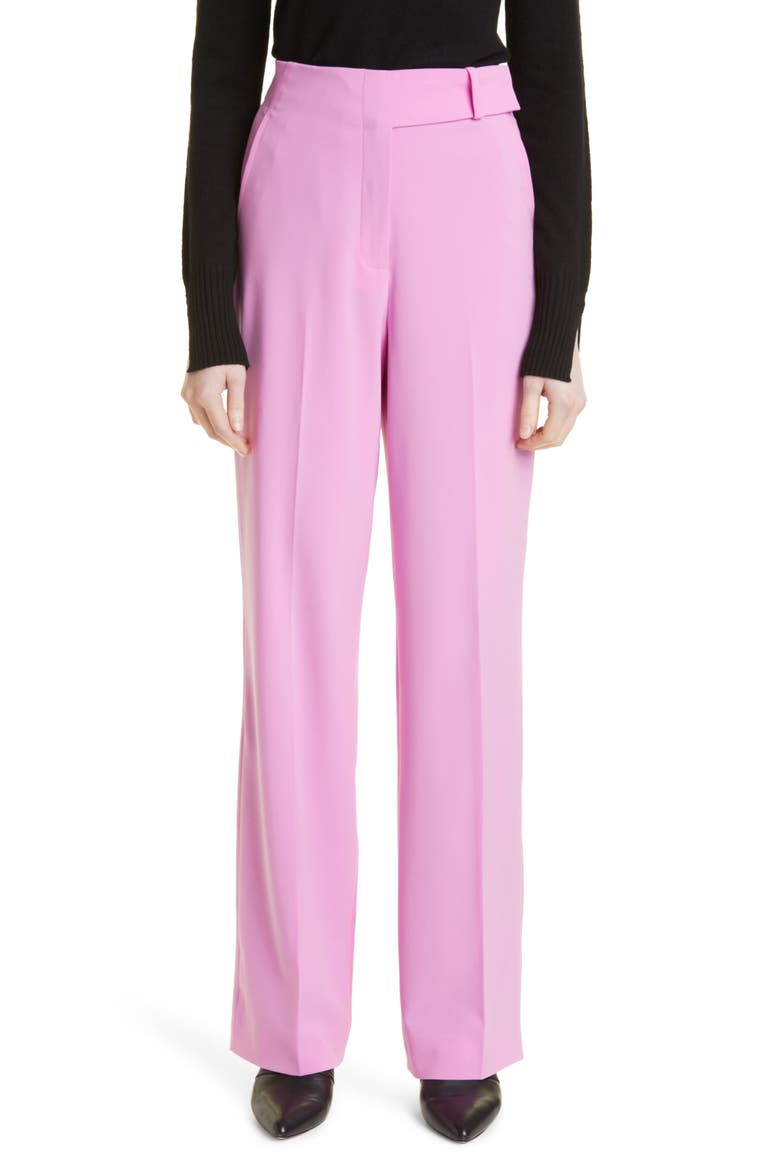 Jonathan Simkhai Sunny Twill Trousers, Main, color, ORCHID