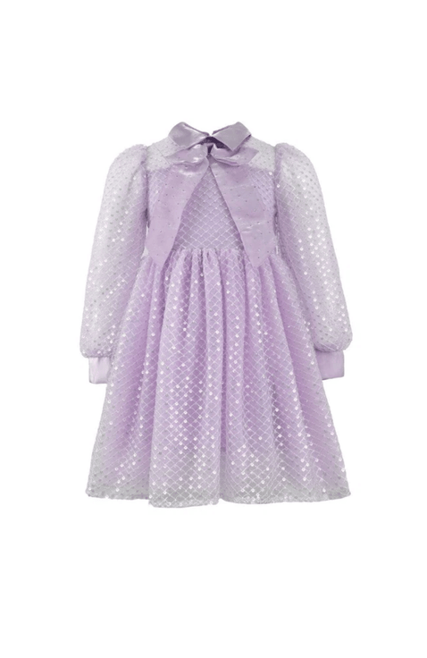 Sequin Party Bow Dress