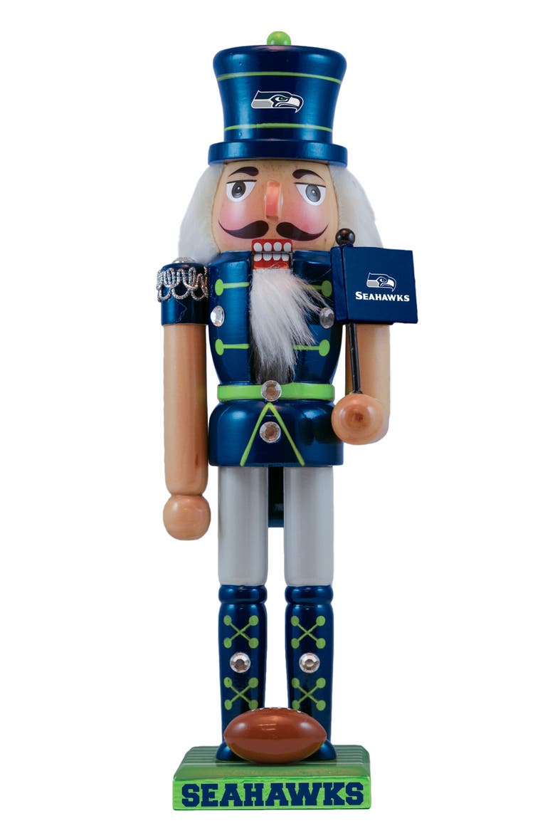 Seattle Seahawks Collectible Nutcracker, Main, color, Multicolor