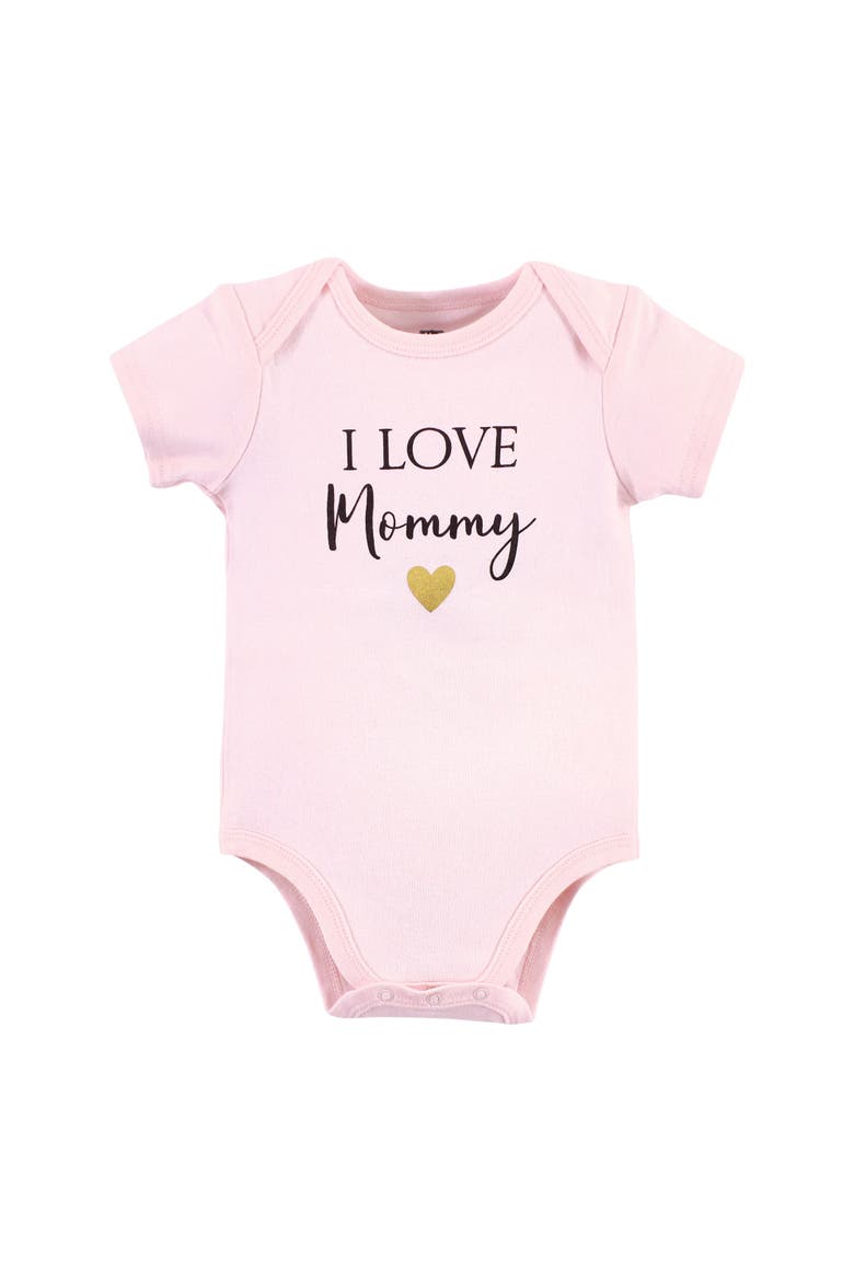 Cotton Bodysuits 5-Pack, Alternate, color, Girl Mommy 5Pk