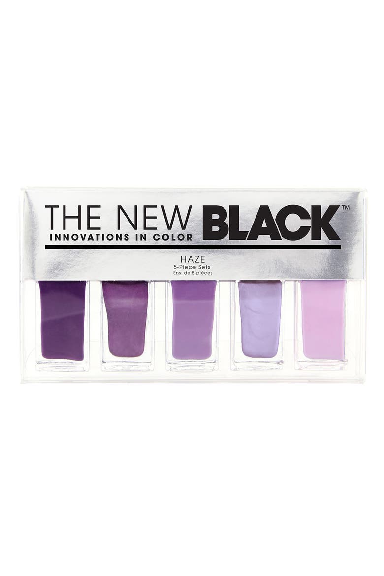 'Haze - Ombré' Nail Polish 5-Piece Set, Main, color, NO COLOR