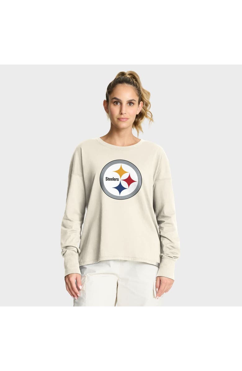 FANATICS Women's Fanatics Cream Pittsburgh Steelers Dove Legacy Long Sleeve T-Shirt, Main, color, Cream
