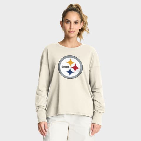 Women's Fanatics Cream Pittsburgh Steelers Dove Legacy Long Sleeve T-Shirt