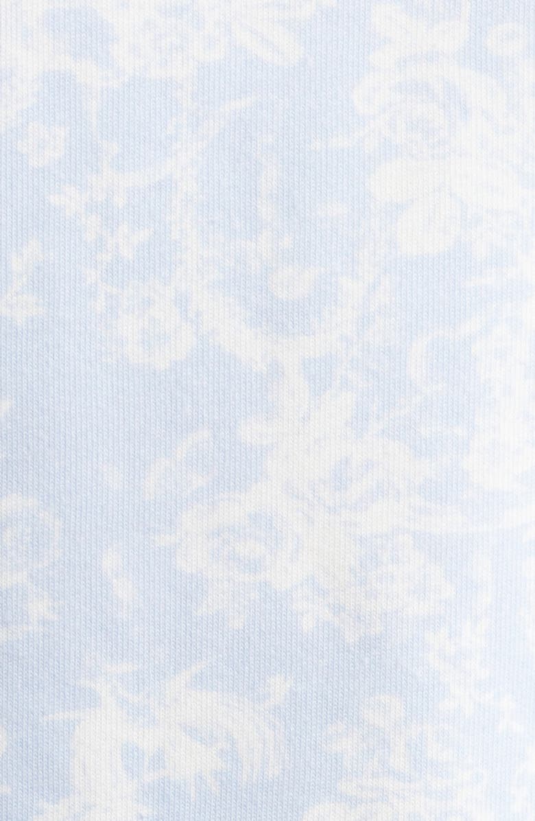 LoveShackFancy Palo Cotton Blend Sweatshirt, Alternate, color, Blue Cove