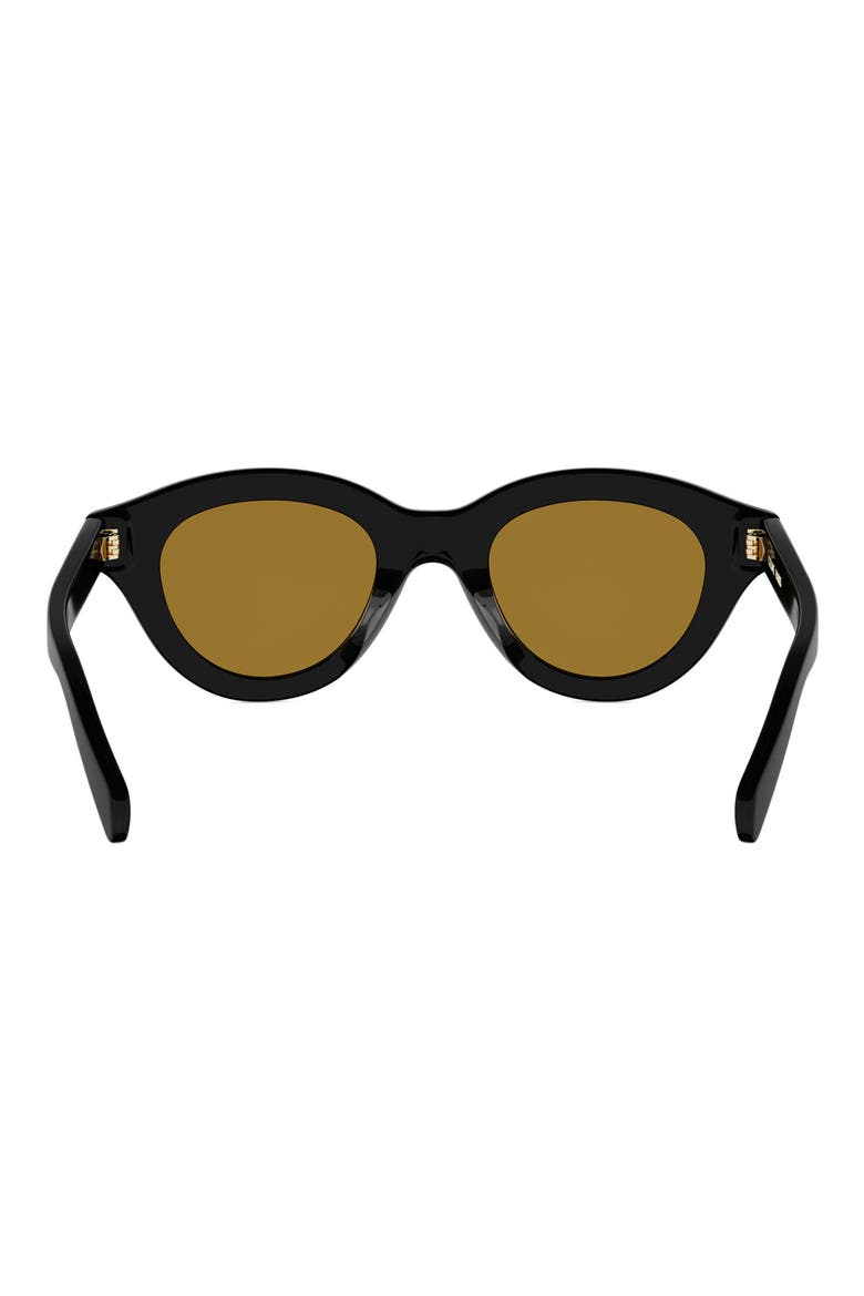Triomphe 47mm Small Pantos Sunglasses, Alternate, color, SHINY BLACK / ROVIEX