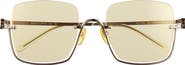 Gucci 54mm Half Rim Sunglasses