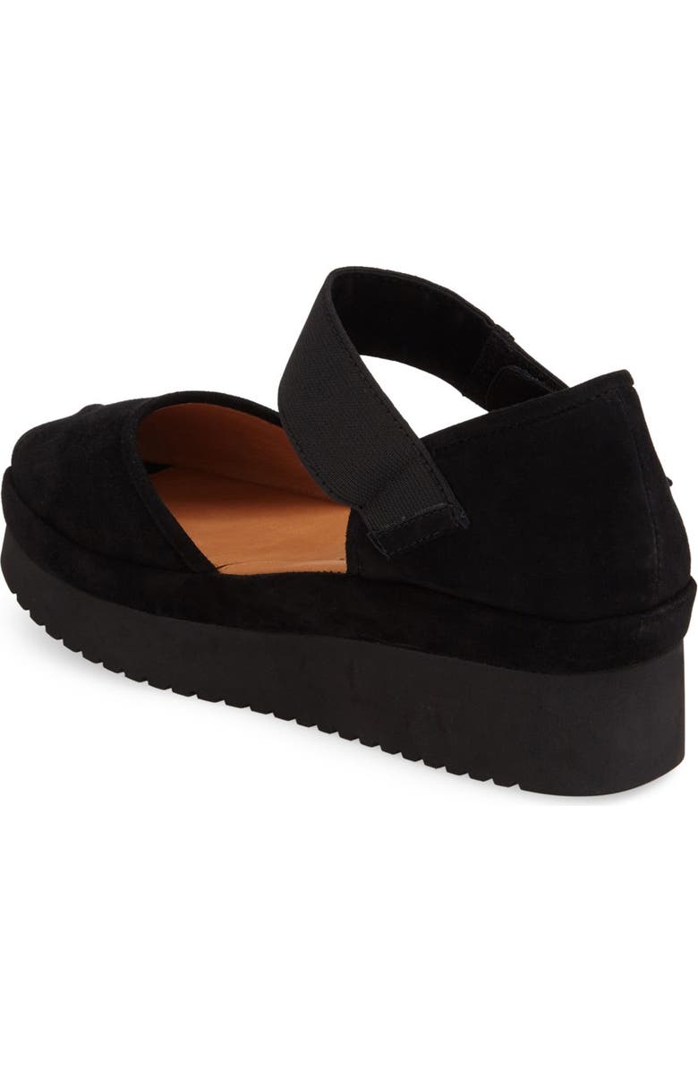 L'Amour des Pieds Amadour Platform Sandal, Alternate, color, Black Suede Leather