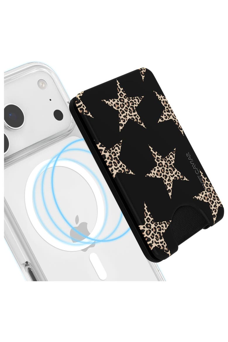 Magnetic Phone Wallet, Alternate, color, Brown Multicolor