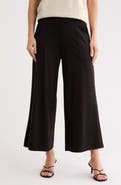 MAX STUDIO Ponte Crop Wide Leg Pull-On Pants