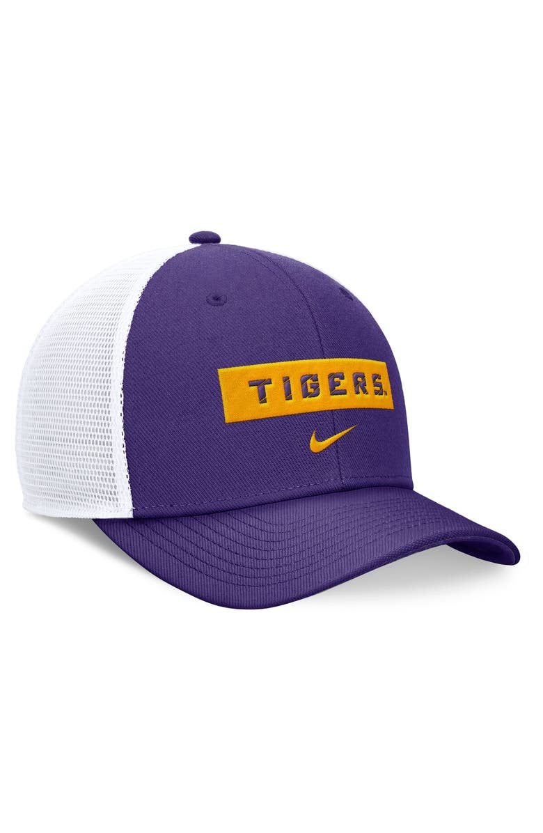 Nike Men's Nike Purple/White LSU Tigers 2024 Sideline Trucker Adjustable Hat, Alternate, color, Purple