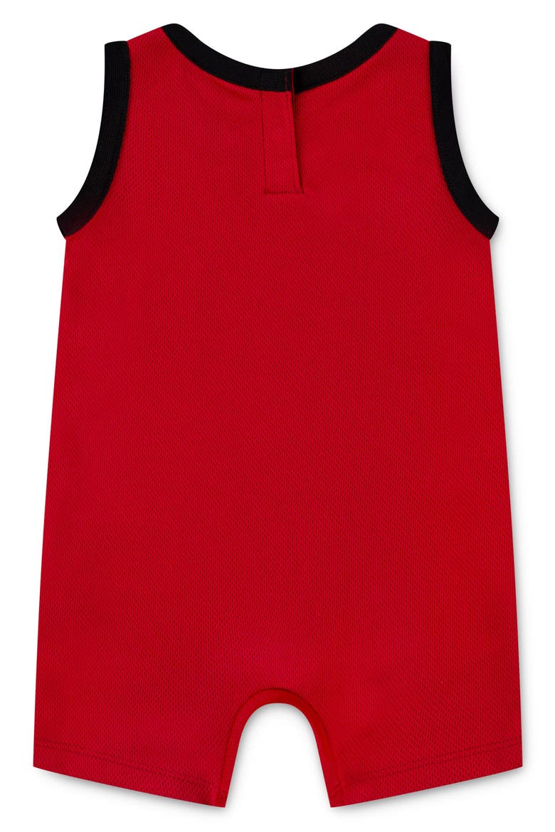 Jumpman 23 Jersey Romper, Alternate, color, GYM RED