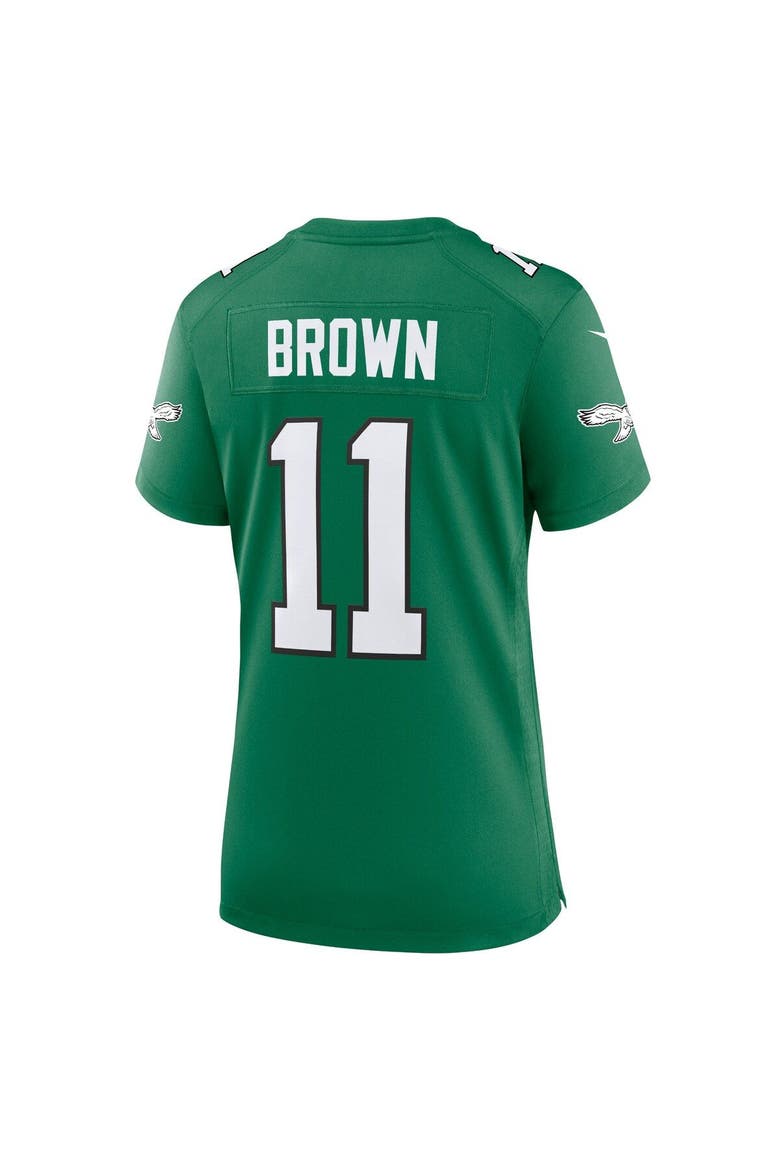 Women's Nike A.J. Brown Kelly Green Philadelphia Eagles Player Jersey, Alternate, color, Kelly Green
