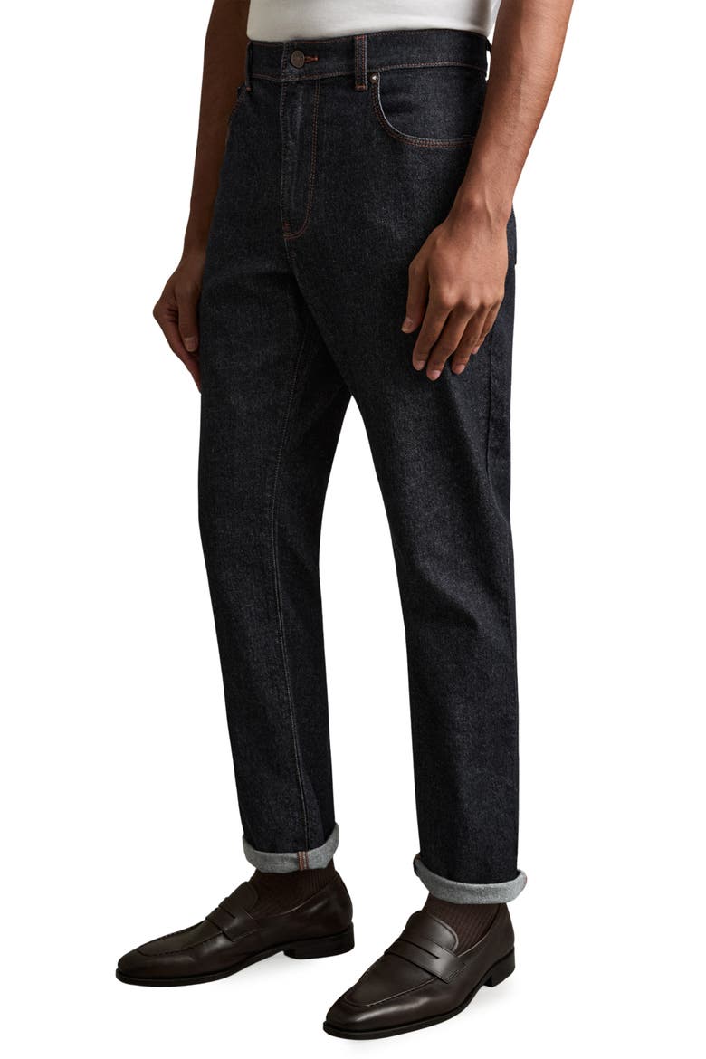 Bishopsgate Straight Leg Jeans, Main, color, RAW INDIGO