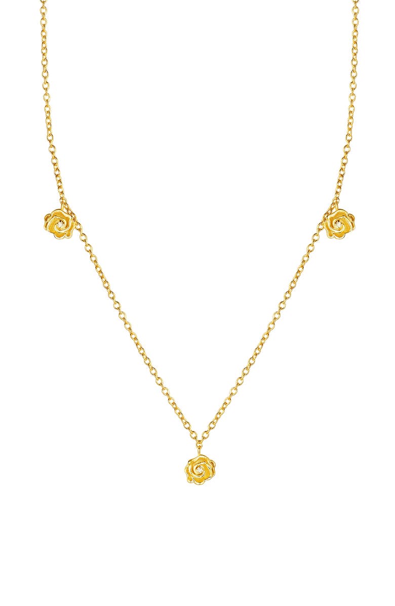 DPT Antwerp Rosie Necklace, Main, color, Yellow 18K Gold Plated