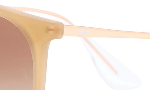 Ray Ban Ray-ban Erika 54mm Gradient Round Sunglasses In Beige