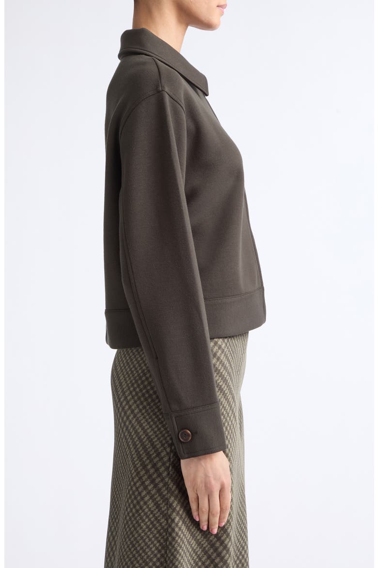 Textured Knit Zip Jacket, Alternate, color, DARK THYME