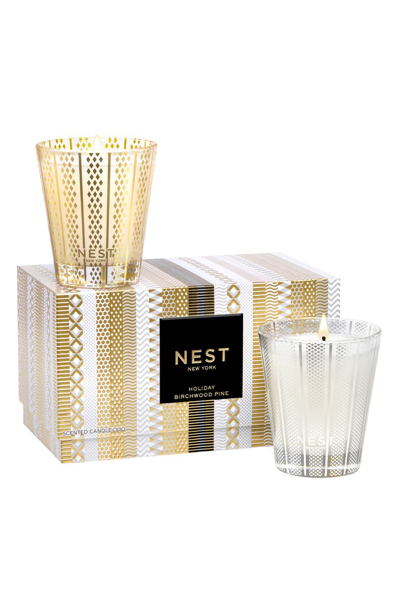NEST New York Holiday & Birchwood Pine Classic Candle Set, Main, color, 