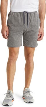 Stone Rose Acid Wash Fleece Sweat Shorts