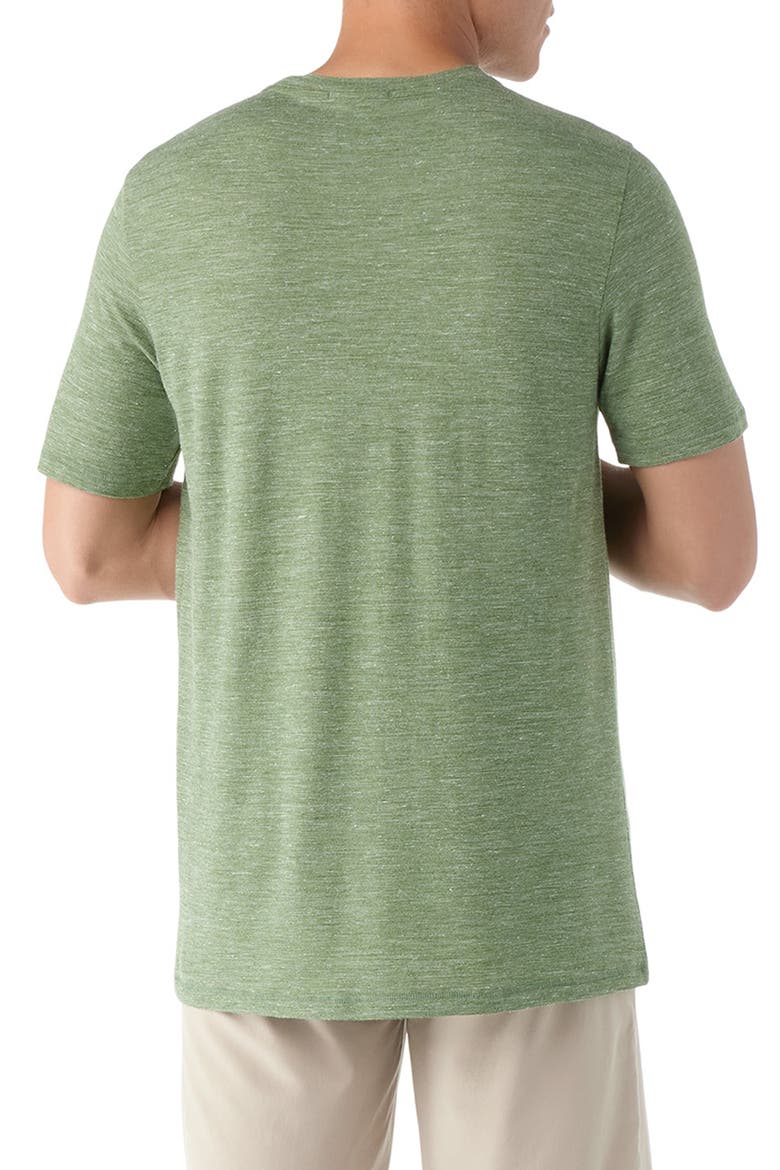 Merino Wool Blend Pocket T-Shirt, Alternate, color, FERN GREEN HEATHER