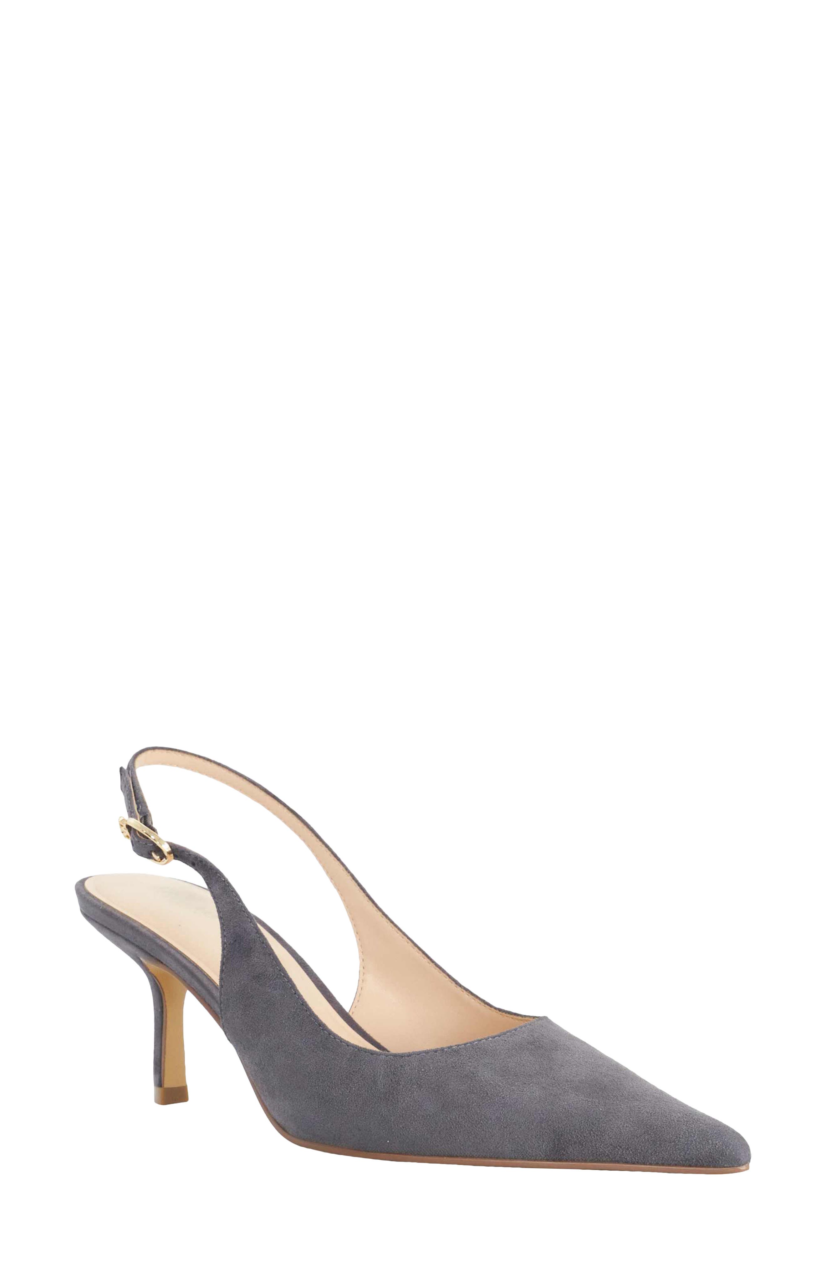 Celise Slingback Pointed Toe Pump, Main, color, GREY