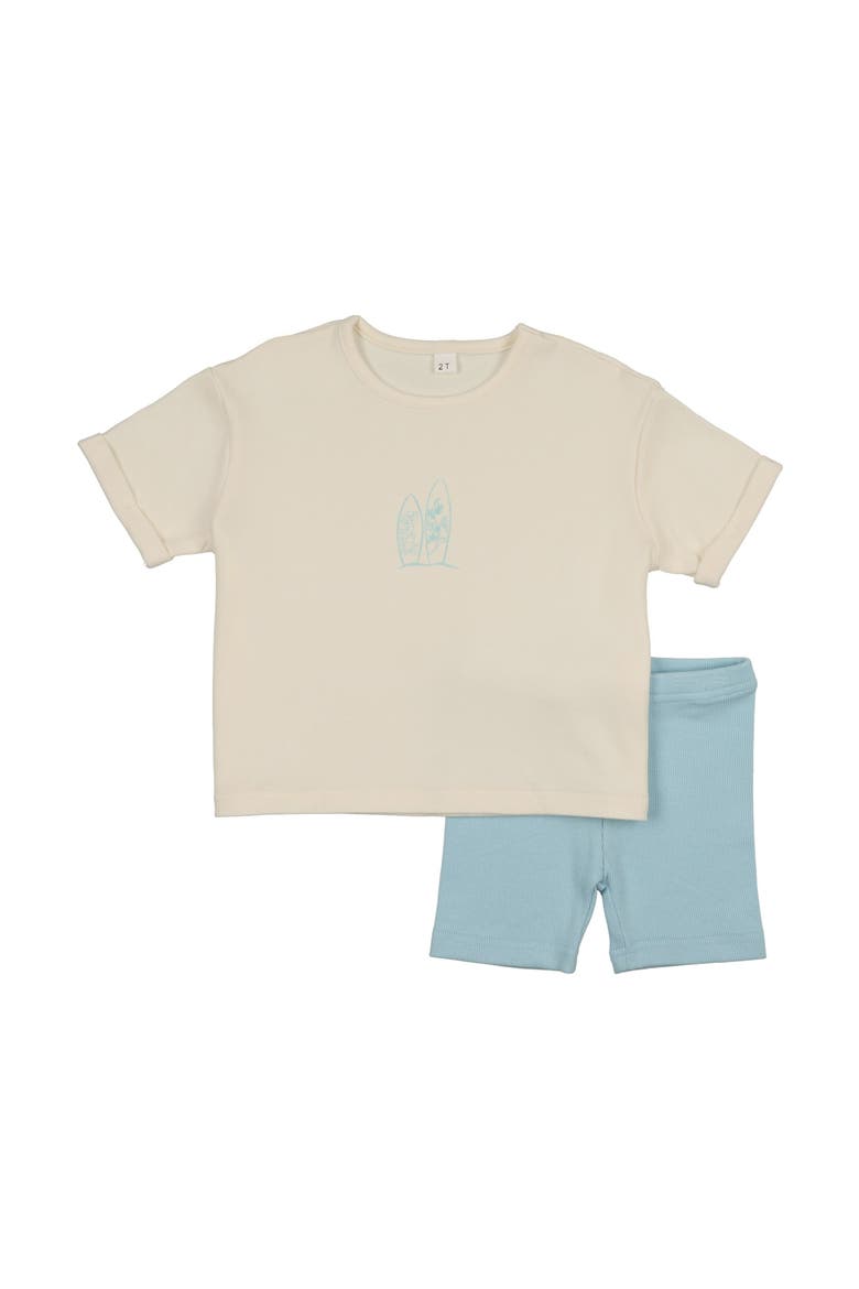 Oversized Tee Set for Baby Boy, Main, color, Blue
