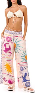 Agua Bendita Janis Alina Wide Leg Cover-Up Pants
